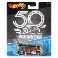 Hot Wheels 50th Anniversary EST. 1968 Favorites Volkswagen T1 Drag Bus 6/10 NEW