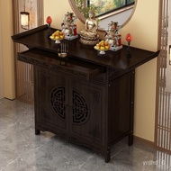 Online Celebrity Buddha Shrine New Chinese Style Stand Cabinet Buddha Table Home Incense Table Buddha Statue Guan Gong B