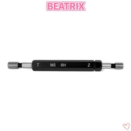 BEATRIX‌ Thread Plug Gauge, M5x0.8 Black Double Ends Thread Gauge, Durable Steel Material 6H Toleran