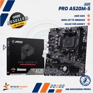 MSI PRO A520M-S Motherboard Socket AMD AM4 DDR4