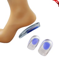 [lalang.]Heel Pad, Silicone Heel Cup Insole, Reduced Insole, Soft Silicone Cover, Heel Half Size
