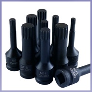 【HOT】3Inch M5-M19 1/2Inch Drive Wrench Socket Adapter 12 Point Socket Screwdriver