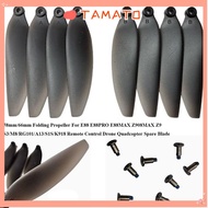 TAMATO Folding Propeller Blades, Plastic Black Remote Control Drone Parts, Universal 58mm/66mm Quadc