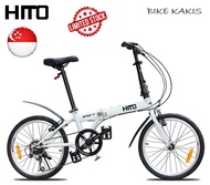 [SG Ready Stock] HITO 20" Folding Bike with V-Brake with Shimano RS35/TZ500  6-Speed Gear