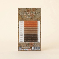 NUMERO Color Matte Volume & Flat Lash Trialsheet MELONE & SODALITE & ECRU