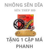 [GENUINE] XRP HD Steel Chain Sprocket Combo for Exciter 150 / 135 / Winner / Sonic / Raider / Satria