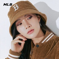 Bucket hat mlb ใหม่หมวกผ้าลูกฟูกปักลาย Ny/B หมวกบักเก็ต สไตล์เกาหลีสําหรับกิจกรรมกลางแจ้งท่องเที่ยว