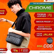 Chrome Men Sling Bag Leather Material