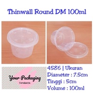 PROMO!!! Cup Puding DM Mini 100ml 25pcs Pack Thinwall Slime Sambal