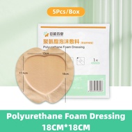 5Pcs Silicone Foam Dressing Waterproof And High Absorbency Wound Bandage Silicone Foam Pad For Wound