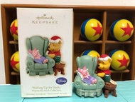 2009 hallmark Disney Winnie the Pooh piglet 豬仔 小熊維尼 迪士尼擺設 迪士尼公仔 迪士尼扭蛋 扭蛋 聖誕節 聖誕禮物 聖誕吊飾 迪士尼吊飾
