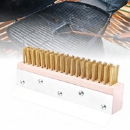 [mfnpqcn] Pizza Oven Brush with Spade Rustproof Pizza Oven Cleaning Tool Brass Bristles for Fireplac