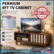 4FT TV Cabinet / TV Console/ Kabinet TV / TV Rack Cabinet / TV Media Storage Cabinet / Rak TV 4 Kaki