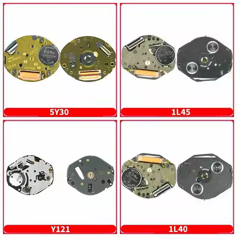 Japan miyota watch quartz movement 5y30/Y121/1L40/45/GL02/22/24/32/GM02/12/9T22/VX10A/VX10B