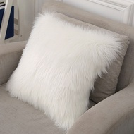 European Style Long Plush Pillow Core Woolen Cushion Cover Home Use INS Sofa Bed Head Sample Room Fo