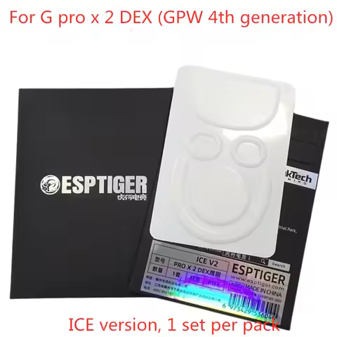 1 Pack Original ESPTIGER Mouse Skates Feet For Logitech G PRO X Superlight 2 G Pro X 2 DEX White Arc