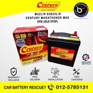 [ Installaton Provided ] M42 EFB | 60B20L/R | B20 L/R ] CENTURY MAX | Car Battery Bateri Kereta | Myvi Bezza adv Ativa