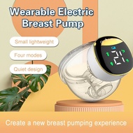 ZZOOI Wearable Electric Breast Pump Portable Wearable Breast Cup USB Chargable Silent Hands-Free Milk Extractor Automatic Milker