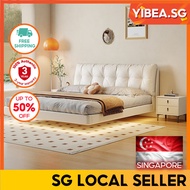 Light Luxury Leather Bed / Floating Bed / Ins Style Soft Bed