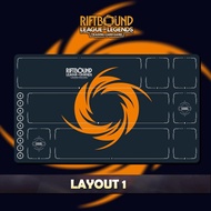 Playmat Riftbound LOL V1 Standard - Riftbound Trading Card Game - 24x14 inches 600x350x2mm Stitched 