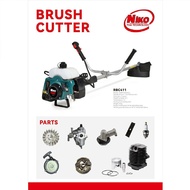 NIKO Japan Technology เครื่องตัดหญ้า 2 จังหวะ RBC-411  พร้อมขา สะพายบ่า พร้อมขา สะพายบ่า ใบตัดแบบสี่