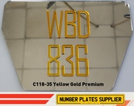 Crystal Motor Number Plate [Pre-Installed] Fancy Motor Plate