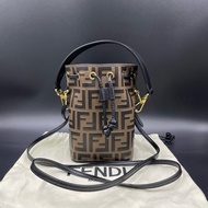 芬迪/Fendi老花水桶手提斜挎包 12*18 Mon Tresor迷你水桶手袋