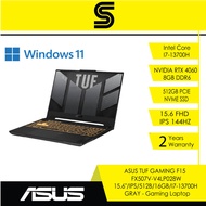 ASUS TUF GAMING F15 FX507V-V4LP028W - Gaming Laptop(15.6"/Intel I7-13700H/16GB (8X2)/512GB/RTX 4060/W11/2Y Warranty)