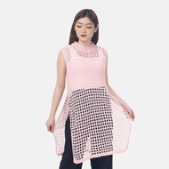 MKY CLOTHING BLUS OUTER RAJUT JARING PANJANG