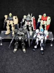 素組 完成品 Bandai hg GM+Jegan 共5隻