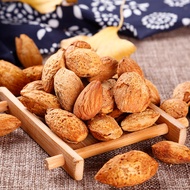 西叶 薄皮巴旦木坚果扁桃仁大杏仁坚果炒货休闲办公室零食每日坚果干 巴旦木500克 净含量