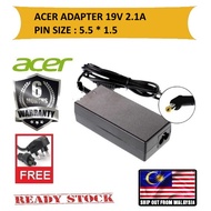 MARZCOMPUTER [Stock Malaysia] ACER ADAPTER 19V 2.1A (5.5 1.5) - charger - cable - laptop