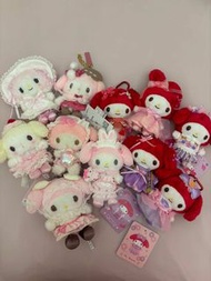 My Melody set 掛件盤出 公仔