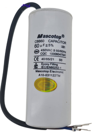 คาปาซิเตอร์ CBB60 แคปรันมอเตอร์   MASCOTOP คอนนิเซอร์ สินค้ารับประกัน 1 ปี ของส่งจากไทย สำหรับ มอเตอร์  ปั้มน้ำ ปั๊มลม เครื่องซักผ้า หินเจีย