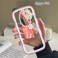 (Wave Case) For OPPO F11 F9 F7 Pro F5 Plus Casing Cartoon Coke Cover Shockproof Silicone Phone Softcase