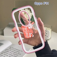 (Wave Case) For OPPO F11 F9 F7 Pro F5 Plus Casing Cartoon Coke Cover Shockproof Silicone Phone Softc