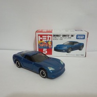 Tomica No. 5 Chevrolet Corvette Z06 diecast regular Takara tomy car