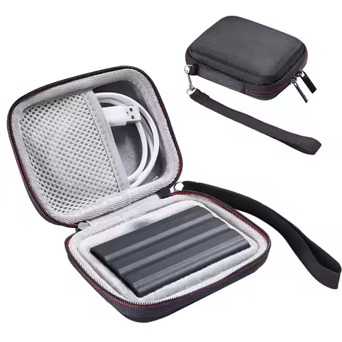 EVA Hard Carrying Case for Samsung T7 Shield/T9 4TB/2TB/1TB Shockproof Portable Storage Bag Portable