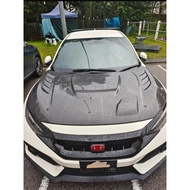 HONDA CIVIC FC/FK7/FK8 JS RACING DESIGN CARBON FIBER BONNET