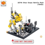 Display Stand for Lego Star Wars 327th Star Corps Battle Pack (75432)