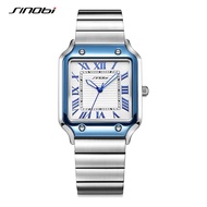 SINOBI Casual Design Men's Quartz Watches Fashion Stainless Steel Man's Wristwatches Business Square Male Relogio Masculino SYUE