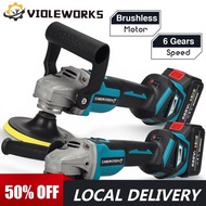 2-IN-1 2000W Speed Brushless Car Polisher Angle Grinder Variable 688VF Car Waxing Polishing Machine 