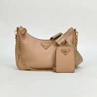 PRADA Hobo三合一裸色牛皮肩背包