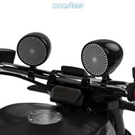Mon Compacted 4 Inch Bike Speakers With 80Hz Resonance Frequency And Easy Installation Clamps