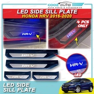 Honda HR-V HRV 2016 - 2020 LED Door Side Sill Step Plates Stainless Blue Plat Pintu Kereta Accessori