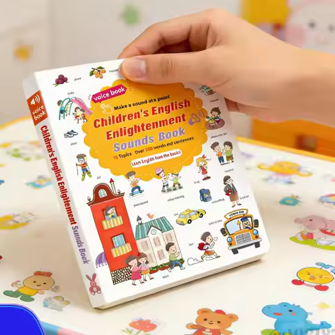 English Words Sound Book 500+ Words English Learning Talking Book Early Educational Gifts for Toddle