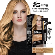 ♞,♘Ashley Shine Bio Natural Glossy Hair Color Cream Hair Dye Set 60mL Ash Blonde Black Brown Hair C