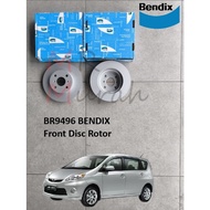 Original Bendix BR9496 Perodua Alza 2009 Front Disc Rotor (depan)
