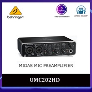 Original Behringer U-Phoria UM2 / UMC22 / UMC202HD / UMC204HD / UMC 404HD USB Audio Interface Pre amplifier Sound Card with 48V Mic