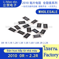 ((20pcs) 2010 Chip Resistor 0R 1R 1.1R 1.2R 1.3R 1.5R 1.6R 1.8R 2R 2.2 ohm Ω 1%